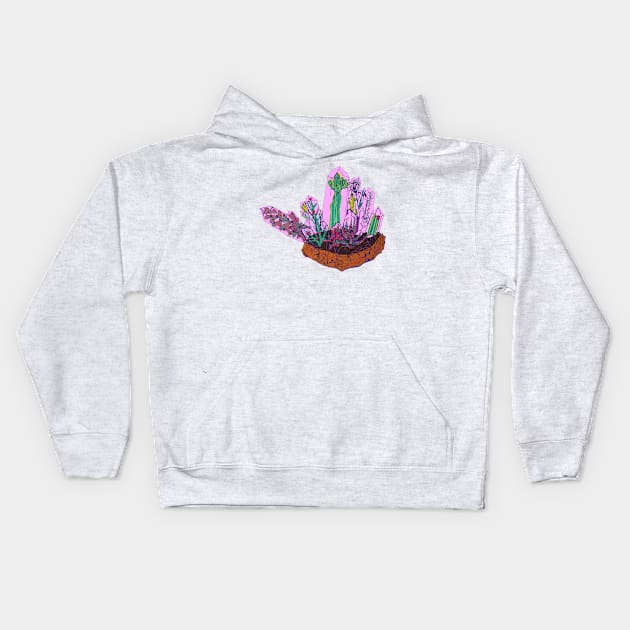 Crystal Terrarium Kids Hoodie by RaLiz